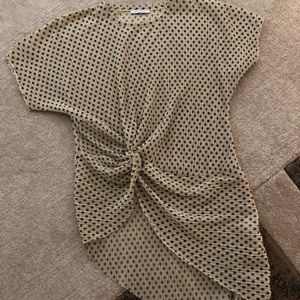 Zara polka dot blouse